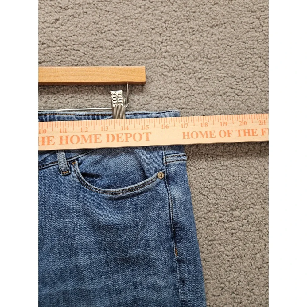 J. Jill Boyfriend Straight Leg Ankle Jeans 16P Blue Stretch Denim Petite
